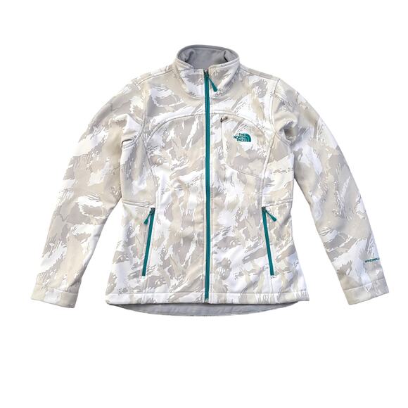 The North Face Apex Bionic Jacket Camo Windproof Shell Fleece Lining Midweight M - Picture 1 of 10